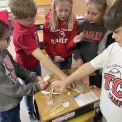 Texoma Christian School - Students working hard on Science Experiments.