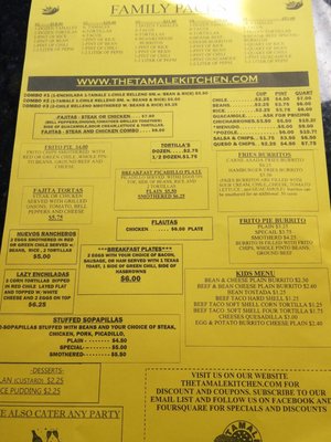 Menu photo 1 Tamale Kitchen Lakewood, CO Menu photo 1 Tamale Kitchen Lakewood, CO