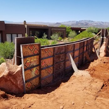 Blue Spruce Concrete & Landscaping - Some awesome are retaining walls at Entrada. - Landscaping Near Me - St George, Utah Blue Spruce Concrete & Landscaping - Some awesome are retaining walls at Entrada. - Landscaping Near Me - St George, Utah