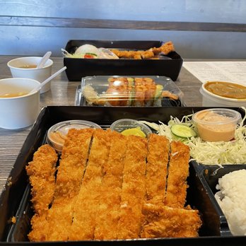 Hako - curry katsu + hako katsu + tiger dragon roll - Sushi Bars Near Me - Irvine, California Hako - curry katsu + hako katsu + tiger dragon roll - Sushi Bars Near Me - Irvine, California