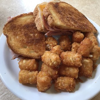 Cattlemen's Family Dining - Grilled ham & cheese with tater tots. - Cafes Near Me - Riggins, Idaho Cattlemen's Family Dining - Grilled ham & cheese with tater tots. - Cafes Near Me - Riggins, Idaho