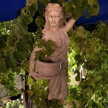 Inn At Churon Winery - A pretty statue in the vineyard - Hotels Near Me - Temecula, California