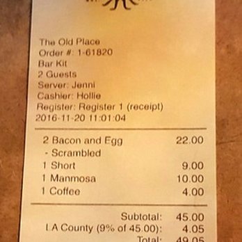 Old Place - This is not Ihop or Denny's, BUT you get what you pay for!!! - American Near Me - Cornell, California Old Place - This is not Ihop or Denny's, BUT you get what you pay for!!! - American Near Me - Cornell, California