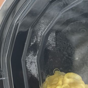 Sam Woo Cafe - Fingerprints (not mine) on the inside of our to-go box. - Desserts Near Me - Artesia, California