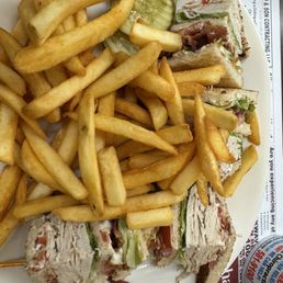 Turkey Club and Fries Turkey Club and Fries