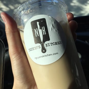 Nguyen's Kitchen - Green milk tea ($2.95) - Vietnamese Near Me - Orange, California
