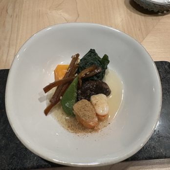 Two Nine - Assorted steamed/poached veg and seafood topped with grated katsuobushi - Sushi Bars Near Me - Washington, DC, District of Columbia