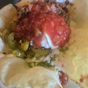 The Depot - Taco salad in house made bowl - Burgers Near Me - Greenfield, Indiana