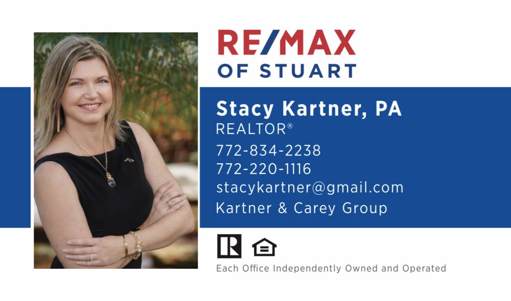 STACY KARTNER REMAX OF STUART Updated September 2024 Contact