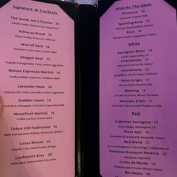 JK by Chef King - Cocktail menu - Modern European Near Me - Oklahoma City, Oklahoma JK by Chef King - Cocktail menu - Modern European Near Me - Oklahoma City, Oklahoma