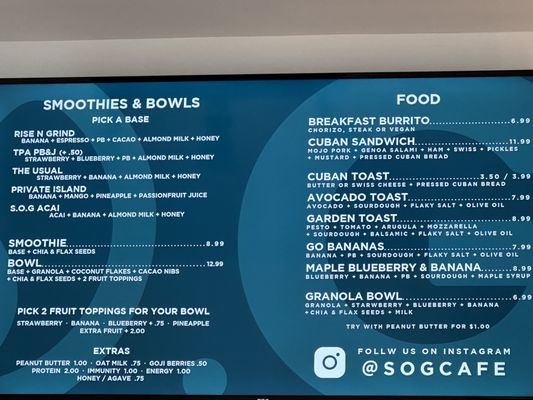 Menu photo 6 SOG Cafe Tampa Bay, FL Menu photo 6 SOG Cafe Tampa Bay, FL