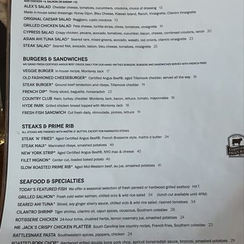 J. Alexander's - Dinner menu - New American Near Me - Toledo, Ohio J. Alexander's - Dinner menu - New American Near Me - Toledo, Ohio