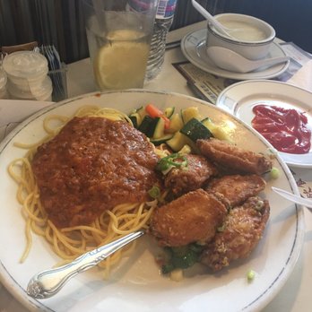 Arcadia Garden Cafe - Spaghetti bolognese + chicken wings for my boys', they said "too spicy" ~ - Chinese Near Me - Arcadia, California Arcadia Garden Cafe - Spaghetti bolognese + chicken wings for my boys', they said "too spicy" ~ - Chinese Near Me - Arcadia, California