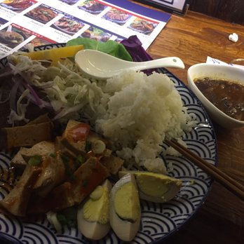 Taiwan Bistro - Beef Shank Special Combo with Tofu (They were kind enough to substitute egg for me rather then the Bean Sprout and Black Fungus salad) - Taiwanese Near Me - Portland, Oregon