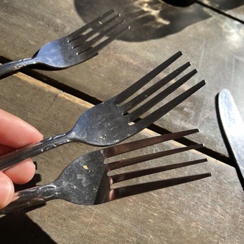Z Cafe - This is what all of our cutlery looked like. - Breakfast & Brunch Near Me - Bonsall, California