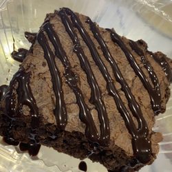 Munchies Ice Cream - Brownie with chocolate syrup!