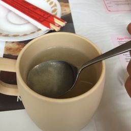 Miso soup. Or maybe cup o soup