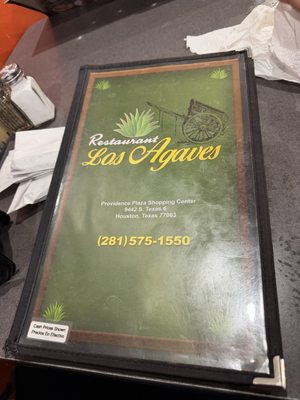 Menu photo 1 Restaurant Los Agaves Houston, TX Menu photo 1 Restaurant Los Agaves Houston, TX