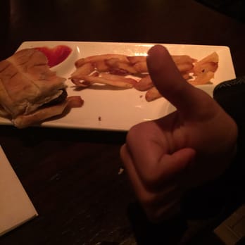 Marlow's Tavern - Two Tiny Burgers (kids meal/obviously half eaten) - New American Near Me - Orlando, Florida Marlow's Tavern - Two Tiny Burgers (kids meal/obviously half eaten) - New American Near Me - Orlando, Florida
