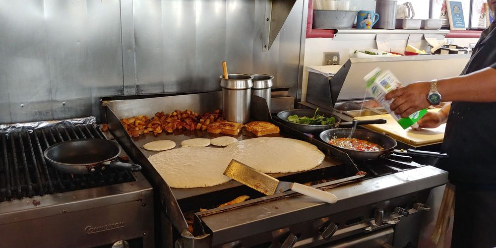 Those pancakes are monstrous! Yelp