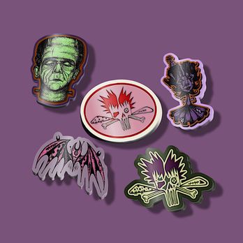 Sumbodiez - Graveyard Shift Sticker Pack - Commissioned Artists Near Me Sumbodiez - Graveyard Shift Sticker Pack - Commissioned Artists Near Me