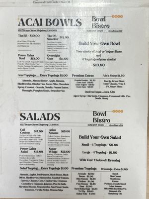 Menu photo 3 Bowl Bistro 99 Kingsburg, CA Menu photo 3 Bowl Bistro 99 Kingsburg, CA