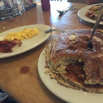 Henhouse Cafe - Huge pancakes! Asked for crispy bacon but got it limp; must have not been understood ;-) - Cafes Near Me - Gilbert, Arizona Henhouse Cafe - Huge pancakes! Asked for crispy bacon but got it limp; must have not been understood ;-) - Cafes Near Me - Gilbert, Arizona