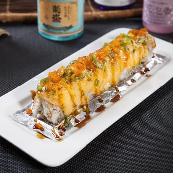 Sushi Dan - Baked Salmon Roll - Sushi Bars Near Me - Studio City, California Sushi Dan - Baked Salmon Roll - Sushi Bars Near Me - Studio City, California