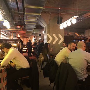 The Draft House - Upstairs seating area, it's liiiitttttt - Pubs Near Me - London, XGL