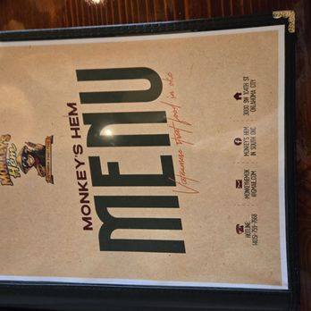 Monkey's Hem - Menu 2026 - Vietnamese Near Me - Oklahoma City, Oklahoma