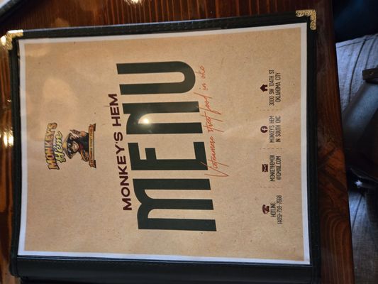 Menu photo 7 Monkey's Hem Oklahoma City, OK