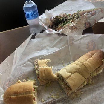 Jersey Mike's Subs - Two "Giant" sizes subs. They're huge! Like as big as your whole forearm. - Sandwiches Near Me - Brandon, Florida