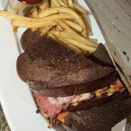 Still Steel City Ruben with french fries Still Steel City Ruben with french fries