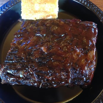 Archie's Barbeque - Half rack of ribs and cornbread - Barbeque Near Me - McHenry, Maryland