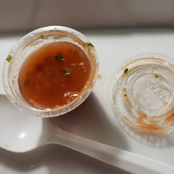 Más Tacos - super tiny salsa cup - Mexican Near Me - Highland, Indiana