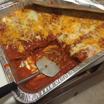 El Tapatio Restaurant - Chicken and cheese enchiladas that were ordered for a New Year's Eve party tonight.  They are delicious! - Mexican Near Me - Imperial Beach, California