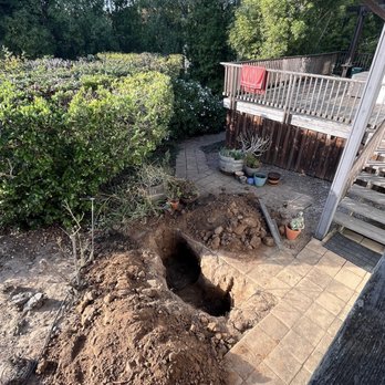 Supreme Plumbing - Large scary hole to our septic tank and pipeline - Plumbing Near Me - Freedom, California