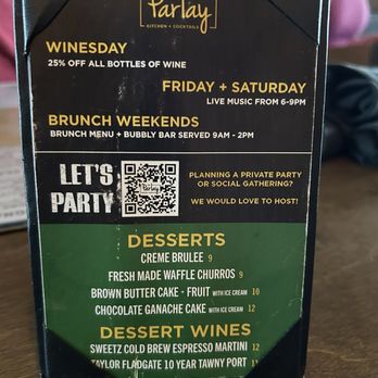 The Parlay Kitchen + Cocktails - Happy hour menu - Gastropubs Near Me - Chandler, Arizona