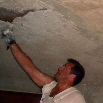 Plastering By Eric Aulbach - A picture of Eric in action doing a plaster ceiling patch in St. Louis. - Stucco Services Near Me - Saint Louis, Missouri