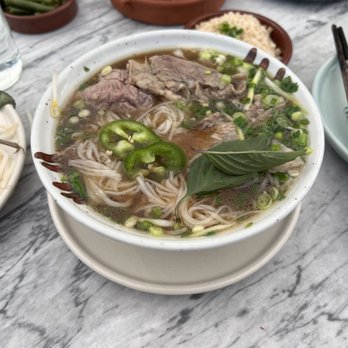 Slanted Door - Beef noodle soup (lunch menu) - Vietnamese Near Me - San Ramon, California