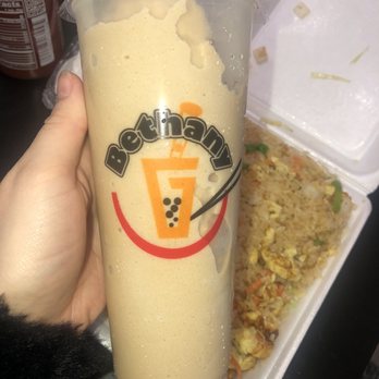 Bethany Boba Tea & Cafe - White mocha almond Smoothie - Chinese Near Me - Arlington, Texas Bethany Boba Tea & Cafe - White mocha almond Smoothie - Chinese Near Me - Arlington, Texas
