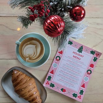 BHBG Coffee - Simple butter croissant and capuccino. - Bakeries Near Me - Houston, Texas