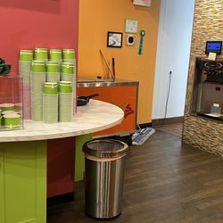 Sweet Yo's Frozen Yogurt - Downtown Grand Rapids - Dust scoop next to containers