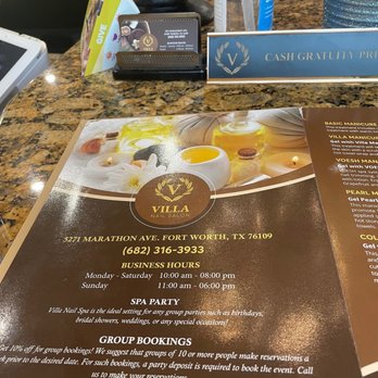 Villa Nail Salon - Menu - Nail Salons Near Me - Fort Worth, Texas Villa Nail Salon - Menu - Nail Salons Near Me - Fort Worth, Texas