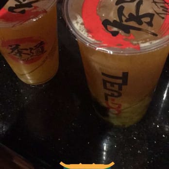 Tea Do - Passion fruit green tea one with just mango jellies another with mango jellies and boba - Coffee & Tea Near Me - Philadelphia, Pennsylvania Tea Do - Passion fruit green tea one with just mango jellies another with mango jellies and boba - Coffee & Tea Near Me - Philadelphia, Pennsylvania