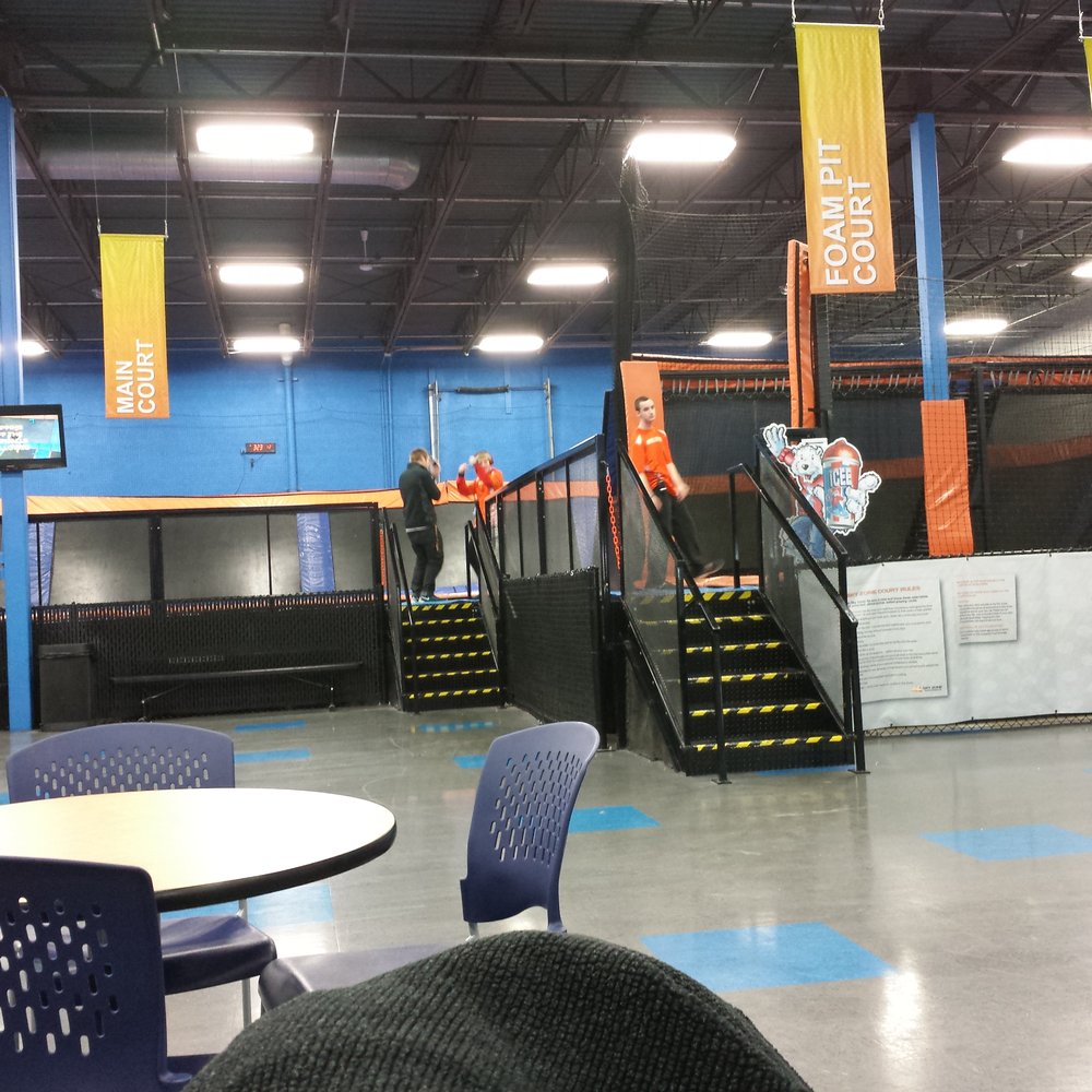 Sky Zone Trampoline Park - Not very busy on a Wednesday at 3! Good time to get some freestyle jump! - Venues & Event Spaces Near Me - Edina, Minnesota Sky Zone Trampoline Park - Not very busy on a Wednesday at 3! Good time to get some freestyle jump! - Venues & Event Spaces Near Me - Edina, Minnesota
