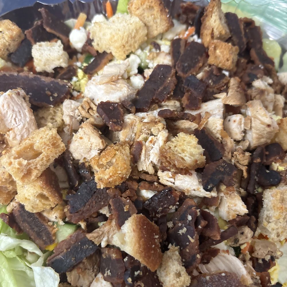 Silver Diner - The Cobb Salad with burnt bacon and Chip a tooth Croutons - Diners Near Me - Greenbelt, Maryland Silver Diner - The Cobb Salad with burnt bacon and Chip a tooth Croutons - Diners Near Me - Greenbelt, Maryland