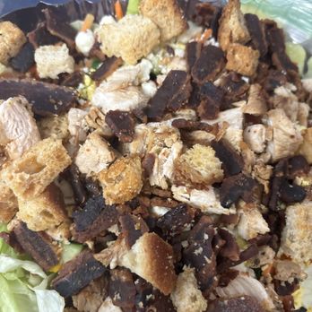 Silver Diner - The Cobb Salad with burnt bacon and Chip a tooth Croutons - Diners Near Me - Greenbelt, Maryland