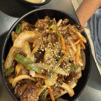 Chick N Roll - Bulgogi rice bowl. Comes with miso soup. - Chicken Wings Near Me - Hampton, Virginia Chick N Roll - Bulgogi rice bowl. Comes with miso soup. - Chicken Wings Near Me - Hampton, Virginia