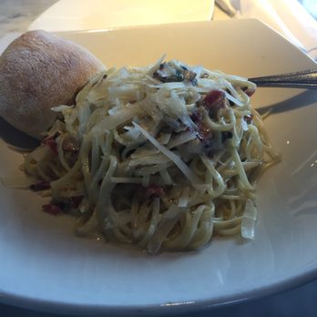 Via Cibo - Pasta carbonara ($10) add proteins for $5-$6/each - Italian Near Me - Calgary, Alberta Via Cibo - Pasta carbonara ($10) add proteins for $5-$6/each - Italian Near Me - Calgary, Alberta